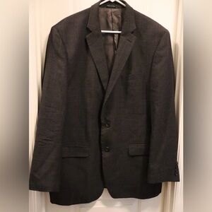 Bobby Jones 100% Wool Blazer 44L Brown Glen Plaid